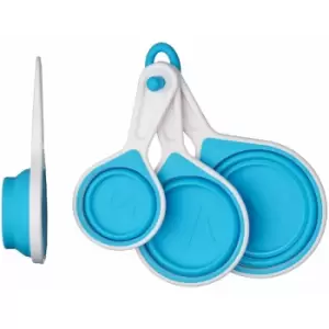 Image of Zing Blue Silicone Measuring Cups - Set of 4 - Premier Housewares