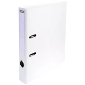 Image of Prem'Touch Lever Arch File PVC A4, S50mm 2 Ring, White, Pack of 10