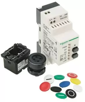 Image of Schneider Electric, Harmony XB5R Non-illuminated Green, 2 C/O, 22mm Screw
