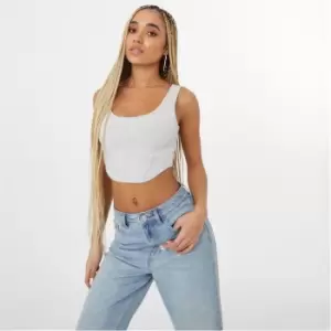 Image of Jack Wills Jersey Corset Top - Grey