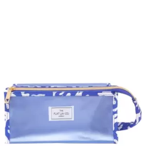 Image of The Flat Lay Co. Open Flat Frosted Jelly Box Bag - Groovy Blue