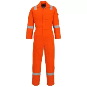 Image of Portwest FR28ORRL - sz L Flame Resistant Light Weight Anti-Static Coverall 280g - Orange - Orange