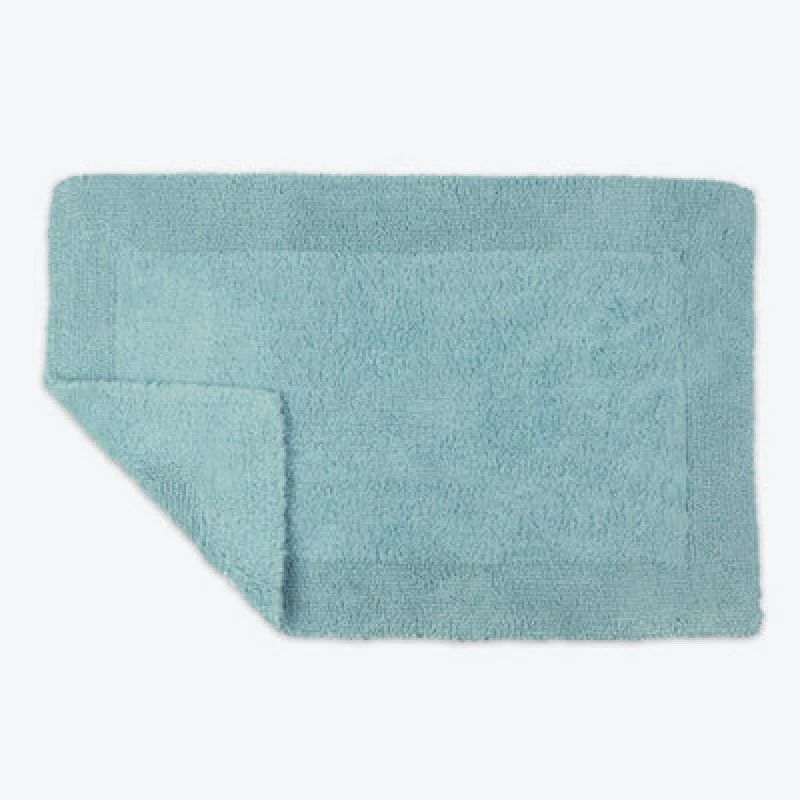 Image of Allure Bath Fashions Elegance Reversible Heavyweight Bath Mat - Duckegg