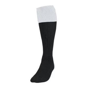 Image of Precision Turnover Football Socks Black/White UK Size 7-11