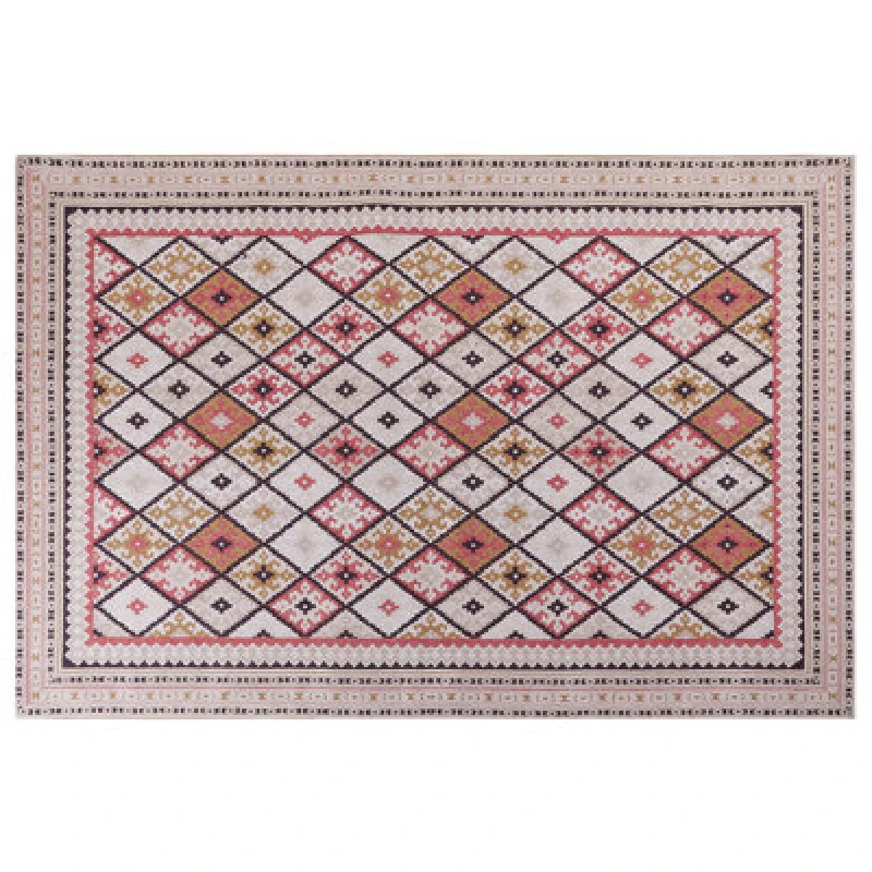 Image of Beliani Rug Anadag Red 200 X 300 Cm Cotton