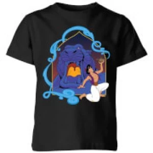 Image of Disney Aladdin Cave Of Wonders Kids T-Shirt - Black - 7-8 Years
