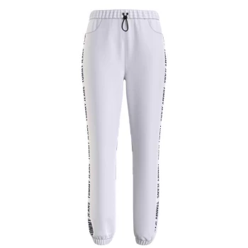 Image of Tommy Jeans Relaxed Tape Jogging Pants - YBR WHITE
