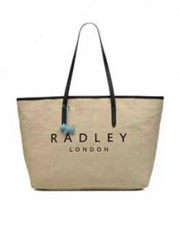 Image of Radley Sea Road Medium Ziptop Shoulder Bag - Natural
