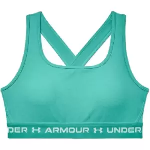Image of Under Armour Medium Support Crossback Bra Womens - Green
