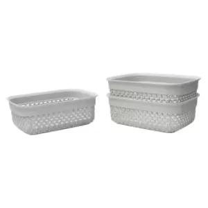 Image of JVL Droplette Storage X3 - Ice Grey