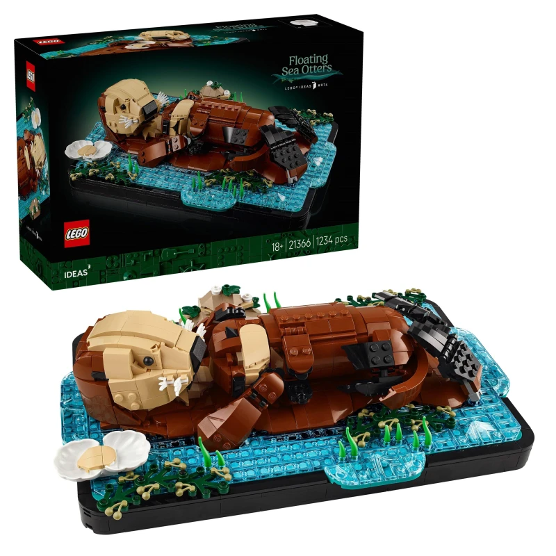 Image of LEGO Ideas Floating Sea Otters Building Set for Adults 21366 Lego One Size Multi 92110499000