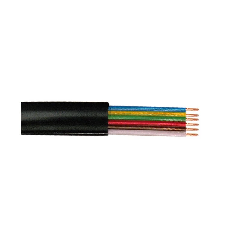 Image of FDL 6 CORE FLAT MODULAR TELEPHONE CABLE - 100M / BLACK