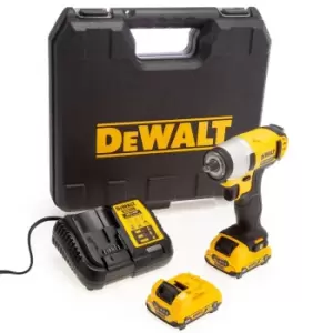 Image of DEWALT DCF813D2 12V XR Impact Wrench (2 x 2.0AH Batteries) in Case