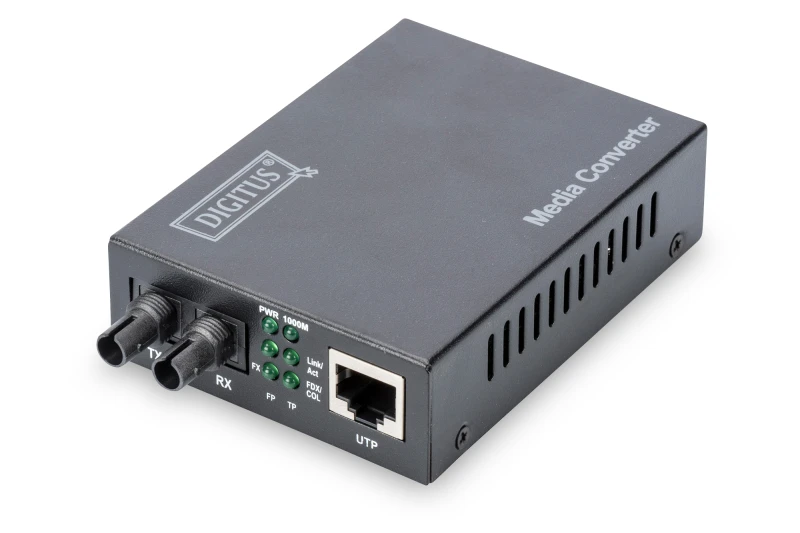 Image of Digitus Gigabit Media Converter. RJ45 / ST