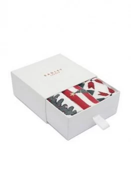 Image of Radley Christmas 3 Pack Sock Set - Ink
