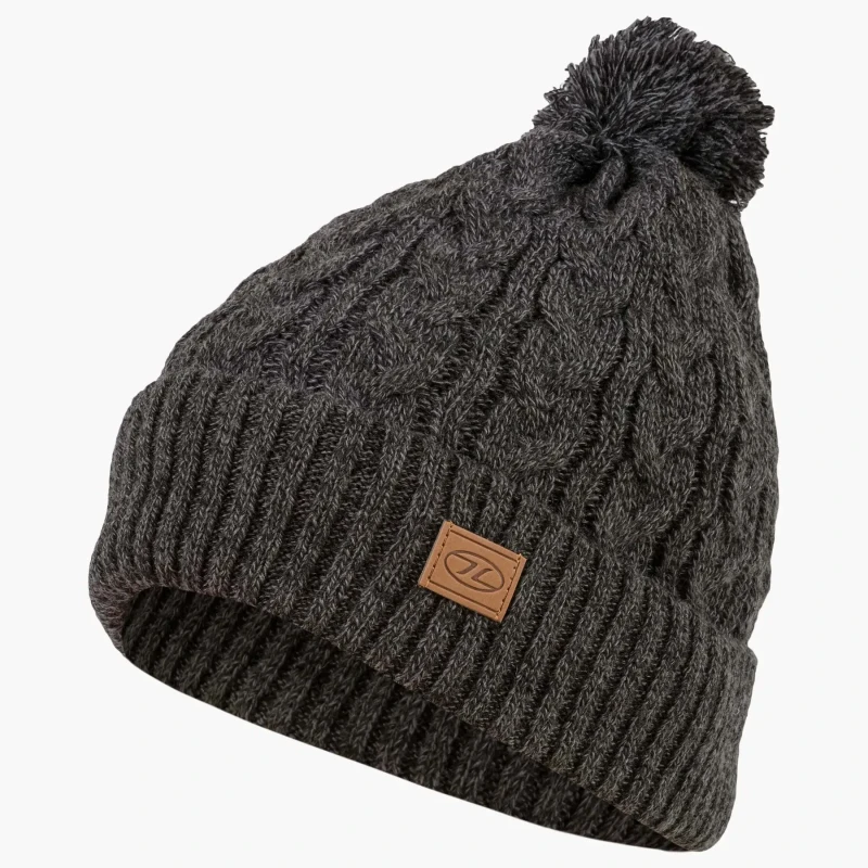 Image of Beanie Highlander Beira lined bobble Gris Unisex TU