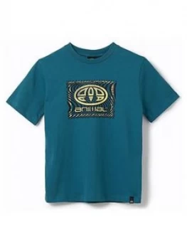 Image of Animal Boys Thoron Graphic Short Sleeve T-Shirt - Teal