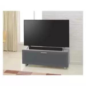 Image of SOR-1200-GRY Sorento 1200mm Glass Top AV Stand - Grey