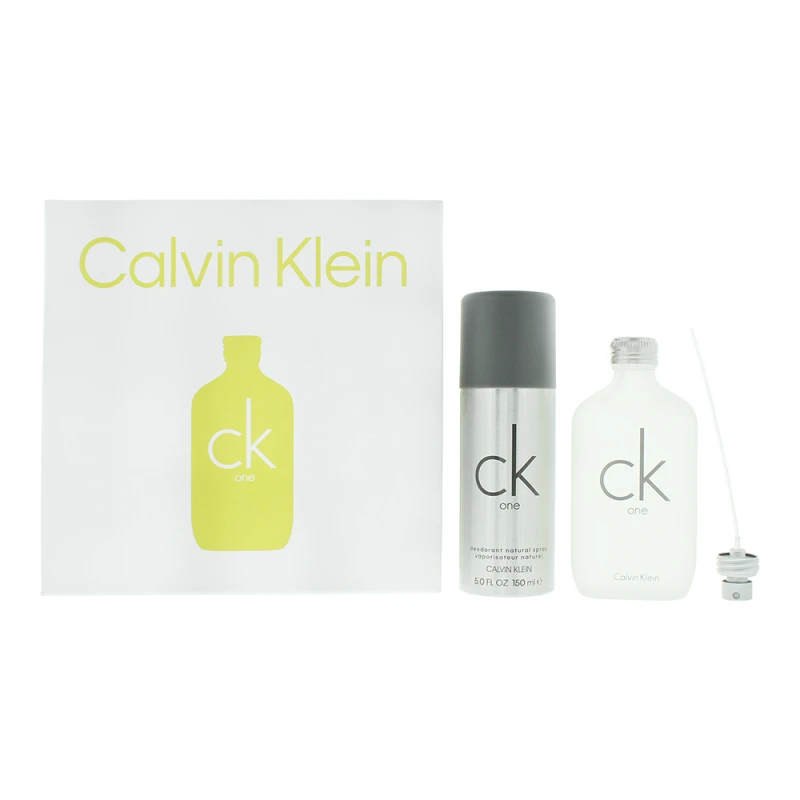 Image of Calvin Klein CK One 2 Piece Gift Set: Eau de Toilette 100ml - Deodorant Spray 15