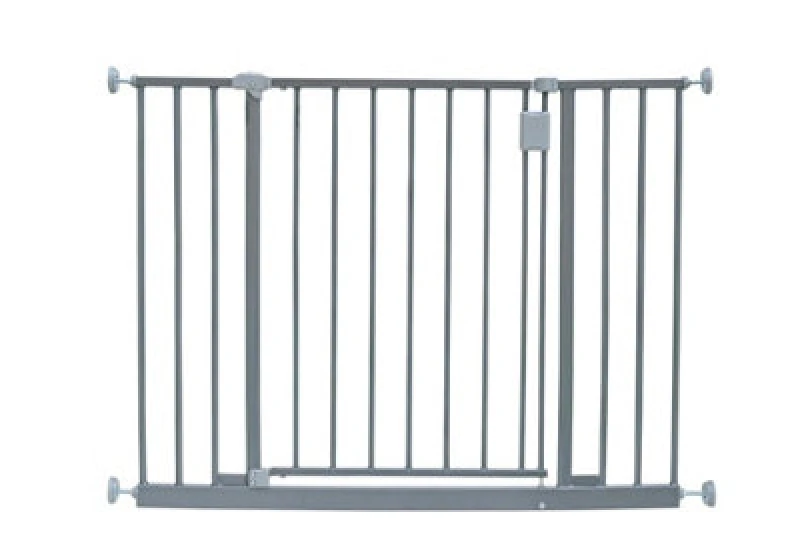 Image of Safetots Extra Wide Hallway Gate, 97Cm - 103Cm, Matt Grey,pressure Fit Baby Gate For Hallways And Wide Spaces
