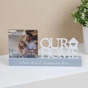 Image of 4" x 4" - Celebrations Photo Frame - Our Home
