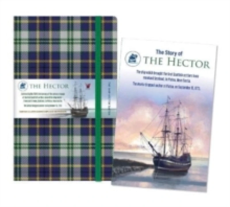 Image of Waverley (L): Ship Hector Tartan Cloth Large Notebook : Commemorative 250 year item with 32 page book 'The Story of The Hector': Waverley Tartan Commo