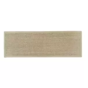 Image of Origins Sisal Runner Light Beige with Sand Border 67x200
