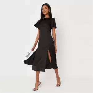 Image of Missguided Side Mini Dress - Black