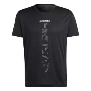 Image of adidas Terrex Agravic Trail Running T-Shirt Mens - Black