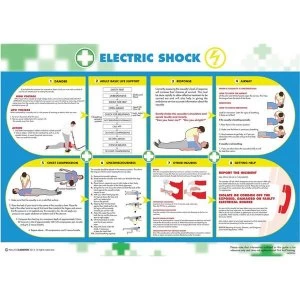 Image of Wallace Cameron Electric Shock Poster Laminated Wall mountable 590 x 420mm