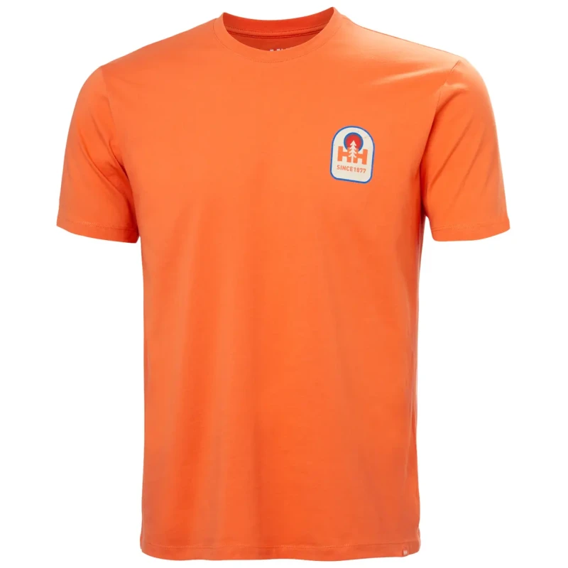Image of Helly Hansen T-Shirt Helly Hansen Massif Graphic Orange Male S