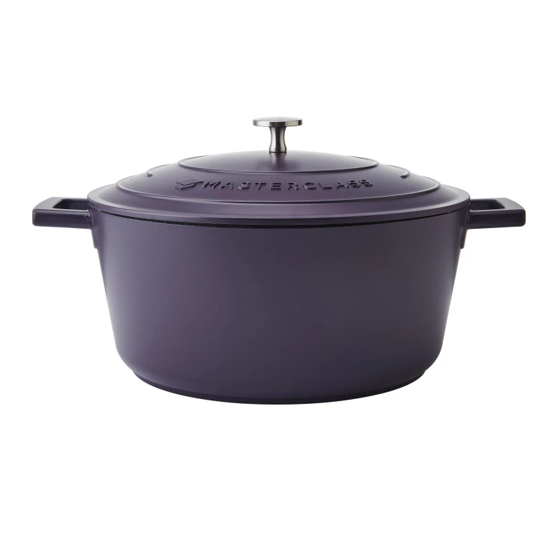Image of MasterClass Purple Cast Aluminium Casserole Dish Purple unisex 5L