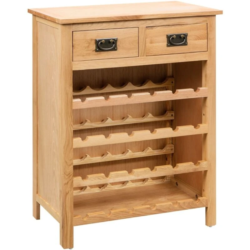 Image of VIDAXL Wine Cabinet 72x32x90cm Solid Oak Wood Vidaxl 247043
