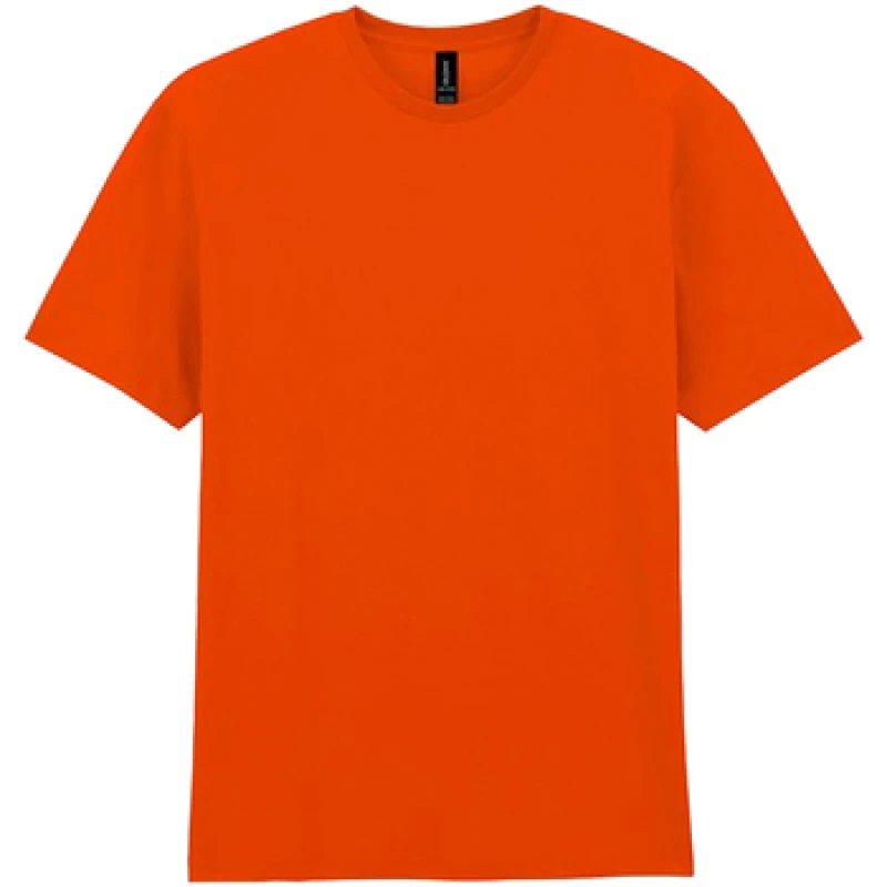 Image of Gildan Mens Cotton Lightweight T-Shirt in Orange Size: Small Orange Male S