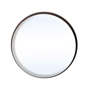 Image of Interiors By Premier Discus Round Wall Mirror in Black - Medium