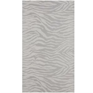 Image of Graham and Brown Super Fresco Zebra Wallpaper - Silver