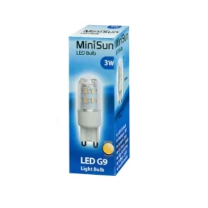 Image of 10 x 3W G9 Warm White LED Capsule Bulbs