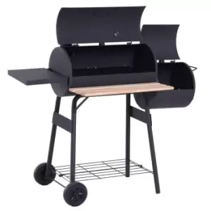 Image of Outsunny Combo Smoker BBQ Grill - Black