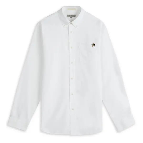 Image of Ted Baker Caplet Oxford Shirt - White XS