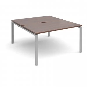 Image of Adapt II Starter Units Back to Back 1400mm x 1600mm - Silver Frame wa