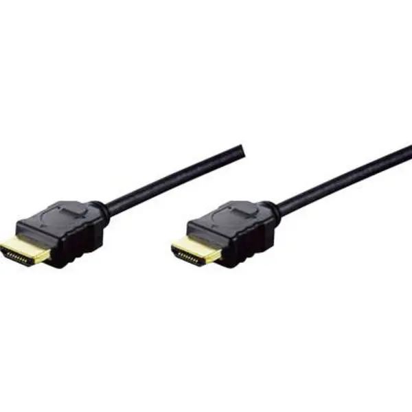 Image of Digitus HDMI Cable HDMI-A plug, HDMI-A plug 2m Black AK-330114-020-S HDMI cable AK-330114-020-S