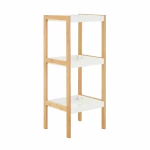 Image of Premier Housewares Nostra Shelf Unit with 3 Tiers, white