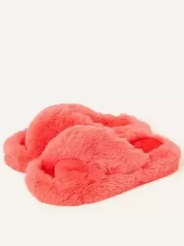 Image of Accessorize Luxe Footbed Slider, Pink Size M Women