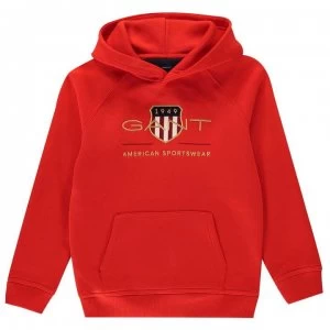Image of Gant Gant Archive Hoodie Juniors - Lava Red 667