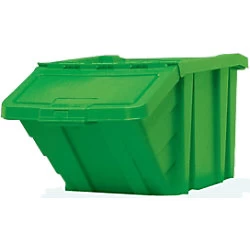 Image of Slingsby VFM Green Heavy Duty Storage Bin With Lid 359520