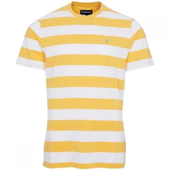 Image of Barbour Beach Stripe T-Shirt - Sun YE12