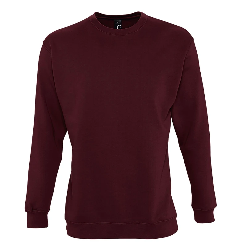 Image of SOL'S Mens Supreme Sweatshirt in Burgundy Size: XS Burgundy Male XS