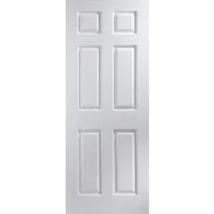 Image of 6 Panel Pre painted White Internal Door H1981mm W838mm