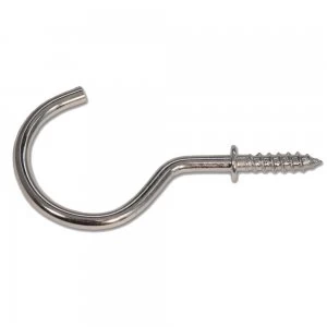 Image of Wickes Round Cup Hook - Zinc Pack of 25