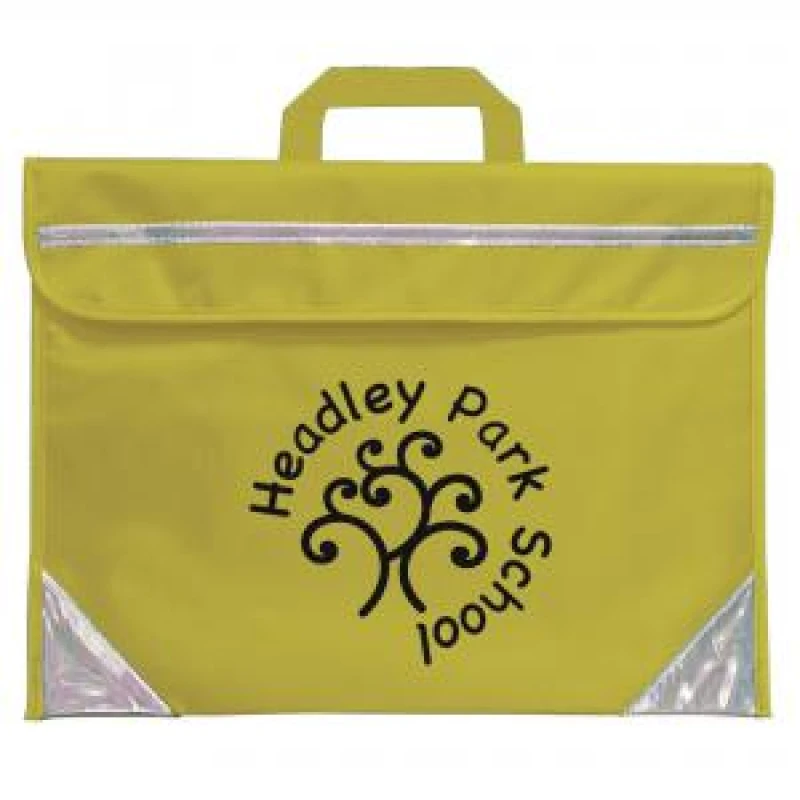 Image of Duo Unprinted Book Bag Yellow